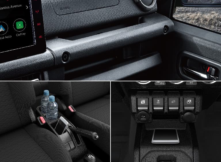 SUZUKI JIMNY - Hộc đựng đồ phía trước tiện dụng