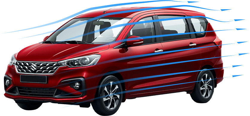 SUZUKI HYBRID ERTIGA      - Khí động học