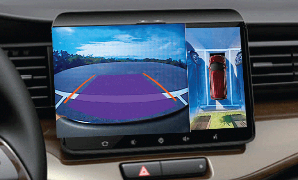 SUZUKI HYBRID ERTIGA      - Màn hình tích hợp camera toàn cảnh 360 độ