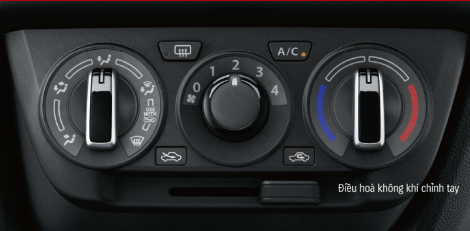 SUZUKI SWIFT  - Hệ thống điều hòa chỉnh tay