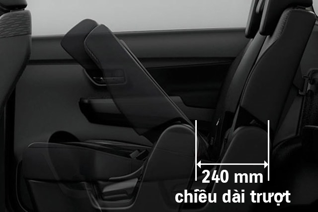 SUZUKI XL7 - Cơ chế trượt ngả hàng ghế thứ 2